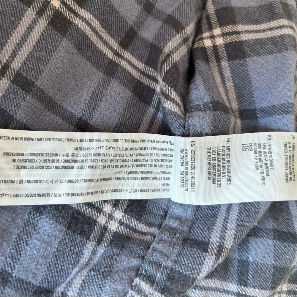 Abercrombie Kids Blue Plaid‎ Button-Down Shirt
